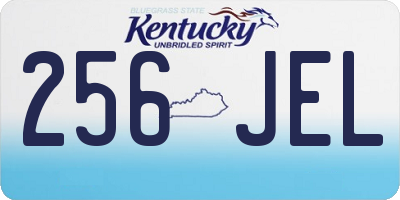 KY license plate 256JEL