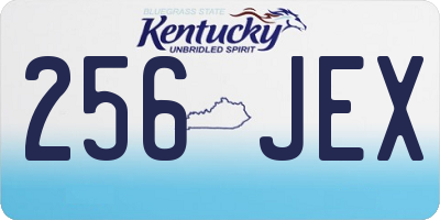 KY license plate 256JEX