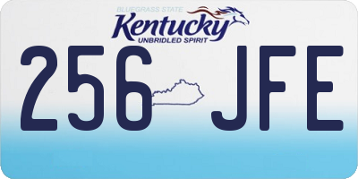 KY license plate 256JFE