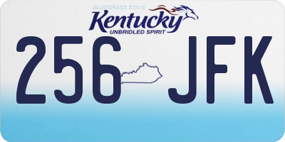 KY license plate 256JFK