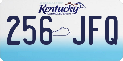 KY license plate 256JFQ