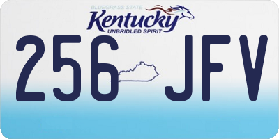 KY license plate 256JFV