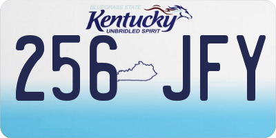 KY license plate 256JFY