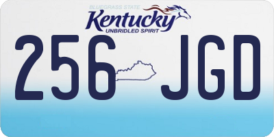 KY license plate 256JGD