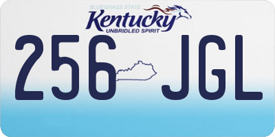 KY license plate 256JGL