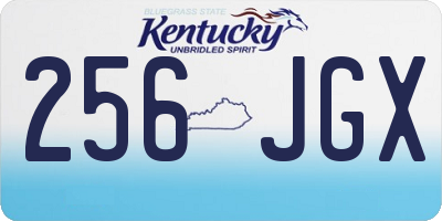 KY license plate 256JGX