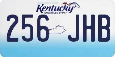 KY license plate 256JHB