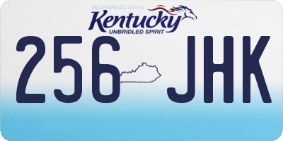 KY license plate 256JHK