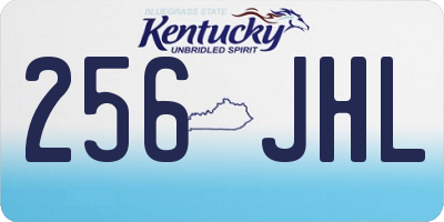 KY license plate 256JHL