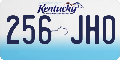 KY license plate 256JHO