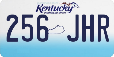 KY license plate 256JHR