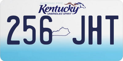 KY license plate 256JHT