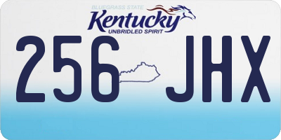 KY license plate 256JHX