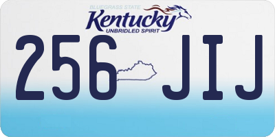 KY license plate 256JIJ