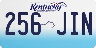 KY license plate 256JIN
