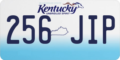 KY license plate 256JIP