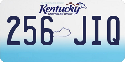 KY license plate 256JIQ