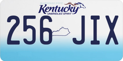 KY license plate 256JIX