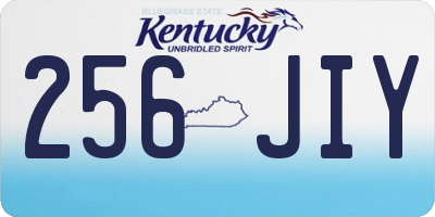 KY license plate 256JIY