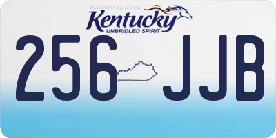 KY license plate 256JJB