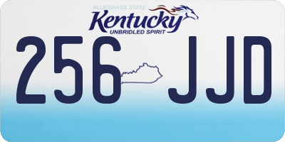 KY license plate 256JJD