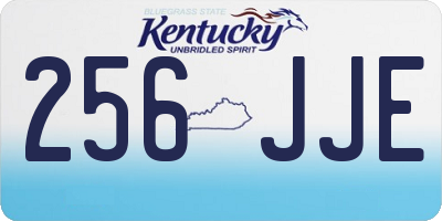 KY license plate 256JJE