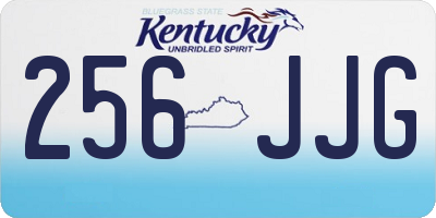 KY license plate 256JJG