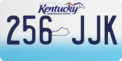KY license plate 256JJK