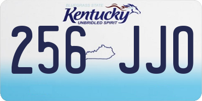 KY license plate 256JJO