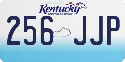 KY license plate 256JJP