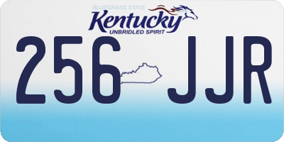 KY license plate 256JJR