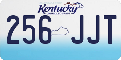 KY license plate 256JJT