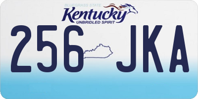KY license plate 256JKA