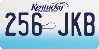 KY license plate 256JKB