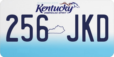 KY license plate 256JKD