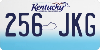 KY license plate 256JKG