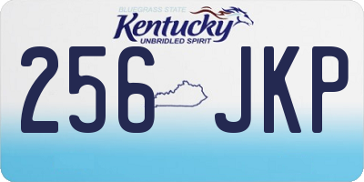 KY license plate 256JKP