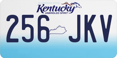 KY license plate 256JKV
