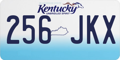 KY license plate 256JKX