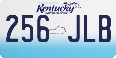 KY license plate 256JLB