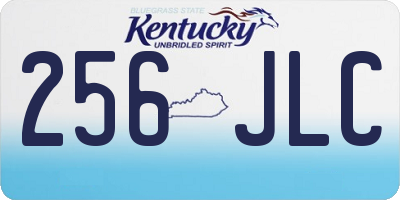 KY license plate 256JLC