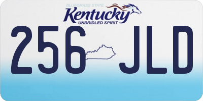 KY license plate 256JLD