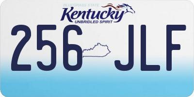KY license plate 256JLF