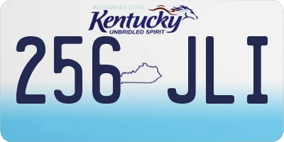 KY license plate 256JLI