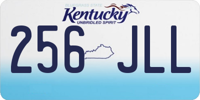KY license plate 256JLL