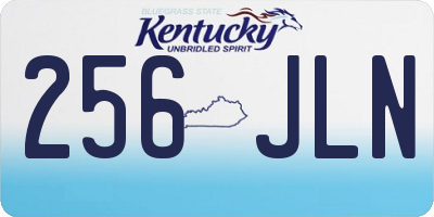 KY license plate 256JLN