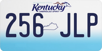 KY license plate 256JLP
