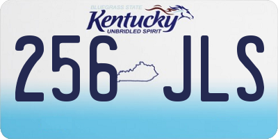 KY license plate 256JLS