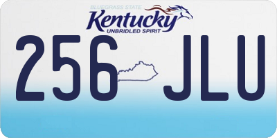 KY license plate 256JLU