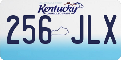 KY license plate 256JLX